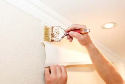 Pose de papier peint à Éclusier-Vaux — revêtements muraux et toiles de verre